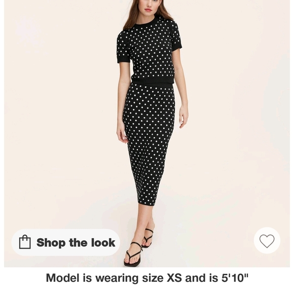 Kate Spade Poka Dot Midi Skirt - Picture 2 of 7